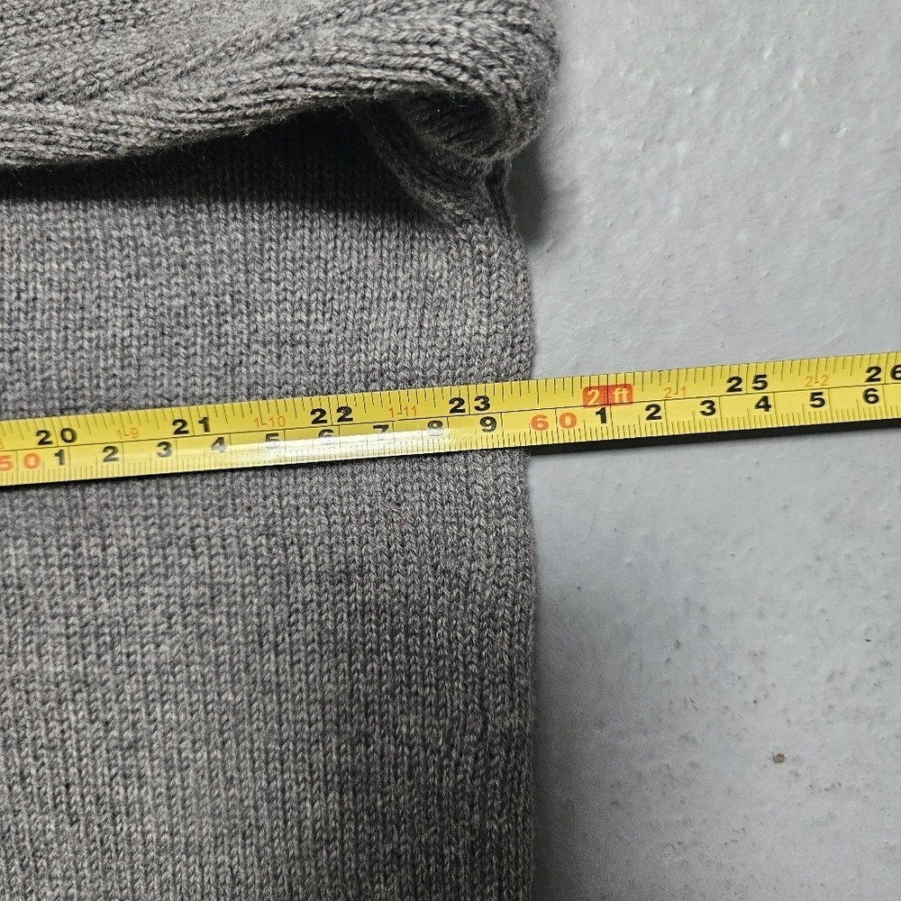 Marine LayerTwo-Tone Gray Women's Sz S Oversized Boxy Merino Wool Blend Sweater - Picture 14 of 14